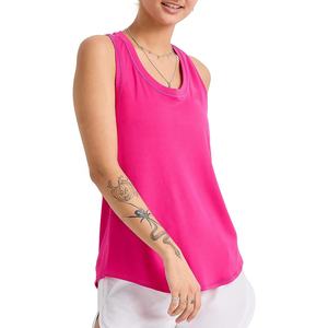 2024 logotipo personalizado mujeres XS gimnasio camisetas sin mangas transpirable ligero Spandex tejido de punto verano Casual Color sólido Uso de entrenamiento - Product Image 4