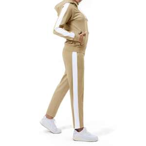 Conjunto Deportivo de Invierno para Mujer de Alta Calidad, con Cremallera, Pantalones Holgados de Cintura Alta Elástica y Top, Dos Piezas - Product Image 2