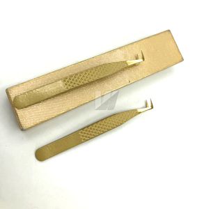 Pince à épiler d'extension de cils en acier inoxydable japonais avec logo personnalisé - Product Image 6