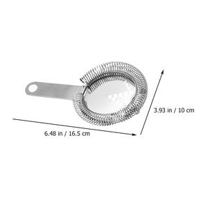 Passoire à cocktail Hawthorne professionnelle en acier inoxydable, conception à double ressort, filtre fin, versement fluide, outil de bar durable - Product Image 4