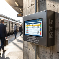 Écran LCD ultra-large étiré de 23,1, 35, 37, 47,1 pouces avec luminosité Android pour affichage publicitaire sur les bords des rayonnages de supermarché