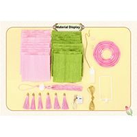 Lanternes d'automne faites à la main lanterne chinoise fleur lumière lampe fleur lumière faisant Kit d'artisanat lanterne en papier de mi-automne à main