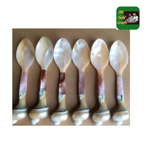 Cuillère à coquillages pour les réglages de table nautique Fabriqué à partir de véritables coquillages La cuillère à coquillages ajoute une touche côtière à la salle à manger ou à l'affichage - Product Image 4