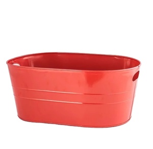 Jardinière classique pour la décoration intérieure articles de jardin balcon couleur rouge Design moderne en métal intérieur et extérieur support de jardinière de fleurs rondes - Product Image 1