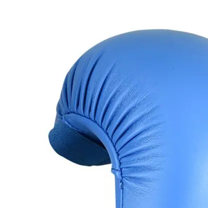 Gants d'entraînement de boxe avec Logo personnalisé, gants d'entraînement en cuir bleu pour Arts martiaux - Product Image 5