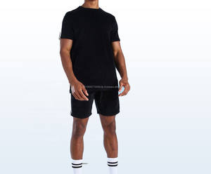 Hombres personalizados al por mayor Slim Fit Twinsets camisetas y pantalones cortos nuevo diseño 100% algodón hombres Twin Set - Product Image 1