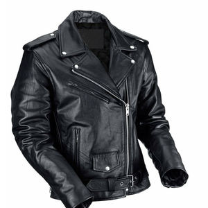 Vente en gros, meilleure vente, dernière veste en cuir pour homme, col montant de haute qualité, taille XS, veste en cuir tendance pour l'hiver - Product Image 1