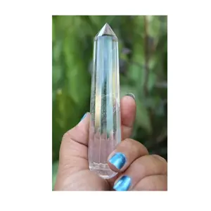 Стандартное качество прозрачный кристалл массажер палочка 80-90% чистоты оригинальный кристалл для исцеления и облегчения боли