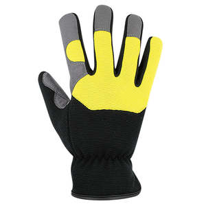Gants de travail de mécanicien, gants de sécurité résistants à la chaleur avec écran tactile en cuir synthétique - Product Image 5