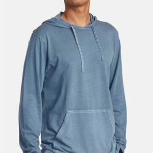 Venta al por mayor para hombre Vintage Pigment Dyed Hoodie ligero suave algodón Casual Wear Oversized Comfort Hoodies - Product Image 3