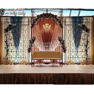 Paredes y Arcos de Velas para Escenarios de Boda Modernos y Elegantes, Construcción de Metal Ligero, Tamaño Personalizable para Eventos de Compromiso - Product Image 1