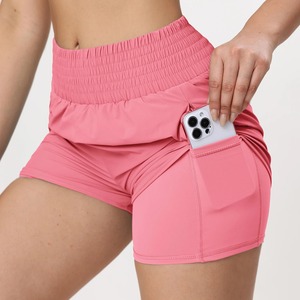 กางเกงโยคะเอวสูงลายสก๊อตสำหรับผู้หญิงกางเกงออกกำลังกายเอวยางยืดมีกระเป๋าด้านใน - Product Image 2