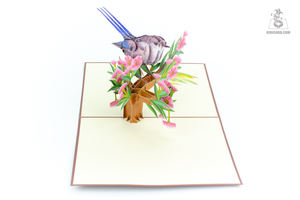 Cartes d'animaux artisanales faites à la main Pop-up de haute qualité cartes-cadeaux pour les occasions personnaliser la commande - Product Image 2