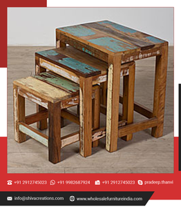 2022 venta directa de fábrica India muebles de madera sin terminar modernos de alta calidad para sala de estar comedor incluyendo gabinetes de cocina - Product Image 4
