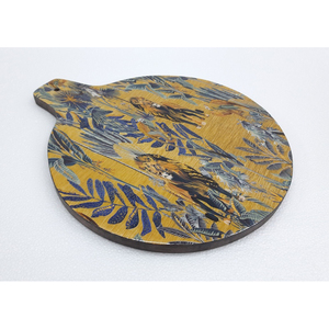 Calcomanía de mesa lateral de forma redonda de Metal de hierro personalizada, acabado esmaltado para sala de estar, muebles decorativos, mesa de centro hecha a mano - Product Image 6