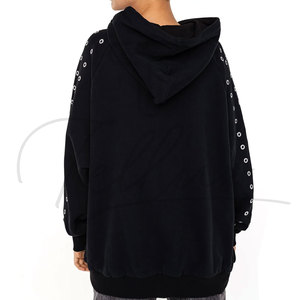 Sweat-shirts à capuche surdimensionnés légers pour femmes avec logo sur le devant - Confortables, respirants, en élasthanne et nylon, écologiques, séchage rapide, vêtements décontractés - Product Image 3