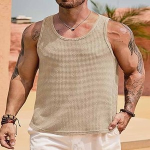 OEM personalizado para hombre entrenamiento camisetas sin mangas Stringer gimnasio camiseta delgada al por mayor precio barato hecho por deportes de vestir - Product Image 2