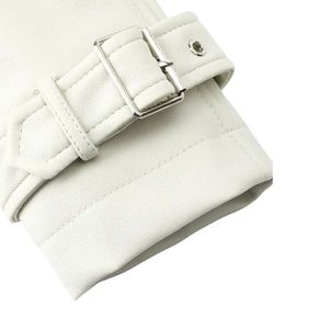 Veste de moto en cuir véritable de style coréen pour femmes, logo personnalisé, vêtements de fête en plein air, remplissage en coton, prix de gros d'usine - Product Image 3