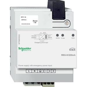 For SCHNEIDER ELECTRIC Light Grey MTN683832 KNX Switching Power Supply REG-K/320 MA with Emergency Power Input - Product Image 1