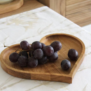 Plateau de service en bois de chêne avec coins arrondis, Assiette en bois, Planche de service Accessoires d'espace de travail faits à la main | Affiné | - Product Image 1