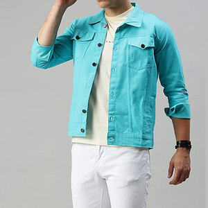 Best Price <b>Men</b> <b>Jeans</b> Jacket Plain Dyed <b>Jeans</b> Jacket Comfortable <b>Jeans</b> Jacket For Sale - Product Image 5