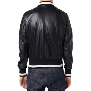 Chaqueta de Cuero Acolchada de Invierno para Hombre, de Alta Calidad, con Cuello Alto, Impermeable y Duradera, Colores y Logotipo Personalizables - Product Image 4