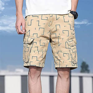 Pantalones Cortos Deportivos Casuales para Hombre, Diseño Personalizado, Algodón, Estilo Cargo, Bolsillos Holgados, Talla 6XL, Estilo Urbano y Playero - Product Image 5