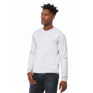 Bella + Canvas Men Sponge Fleece Raglan Crewneck 100% Cotton <b>Sweatshirt</b> - Product Image 1