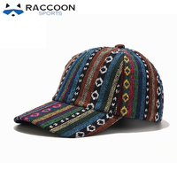 Gorras de Béisbol Deportivas Raccoon OEM con Logotipo Personalizado, Transpirables, Impermeables, 100% Algodón, Multipanel, Rayadas, de Alta Calidad, para Actividades al Aire Libre