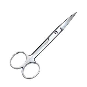 Ciseaux à iris manuels en acier chirurgical, pointe droite et incurvée, chirurgie dentaire, 10 cm, certifiés CE, instruments médicaux de classe II - Product Image 3