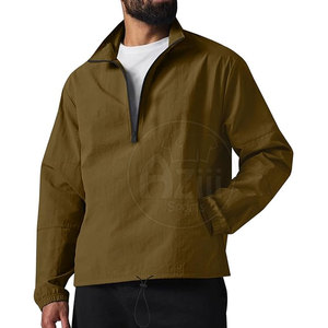 แจ็คเก็ตกันลมซิปปกตั้งโค้ทใส่สบายมีโลโก้ด้านหน้าปรับสีได้ - Product Image 6