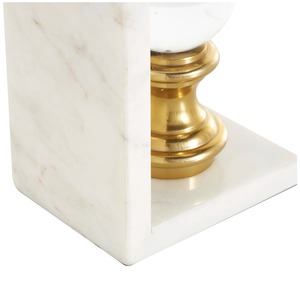 Sujetalibros Redondos de Vidrio con Base de Mármol Blanco, Perfectos para Escritorio de Oficina, Mesa de Estudio y Decoración Moderna de Biblioteca en el Hogar, Venta al por Mayor desde India - Product Image 3