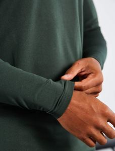 เสื้อยืดผู้ชายคอกลมแขนยาวระบายอากาศได้ดี330g ทรงหลวมสไตล์ลำลอง - Product Image 3