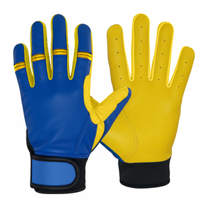 Professional Manufacturer High Quality Leather Baseball <b>Batting</b> Gloves Custom Color New Style Comfortable Ambidextrous - Product Image 4