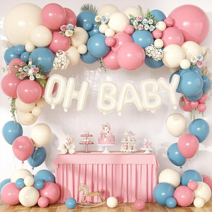 Lot <span class=keywords><strong>de</strong></span> guirlandes d'<span class=keywords><strong>arche</strong></span> <span class=keywords><strong>de</strong></span> ballons en latex OH BABY unisexe <span class=keywords><strong>pour</strong></span> baptême <span class=keywords><strong>de</strong></span> bébé, 1er anniversaire, décorations <span class=keywords><strong>de</strong></span> fête et photomaton - Product Image 1