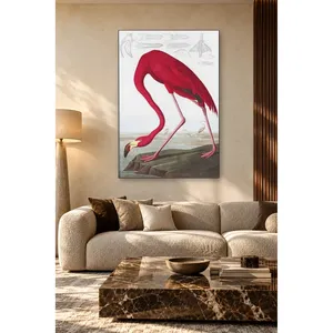 Fida Audubon Impression sur toile de flamant rose américain rouge - Product Image 5