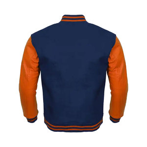 Vestes de baseball d'hiver personnalisées pour hommes Manches longues en polaire et cuir Design respirant - Product Image 6