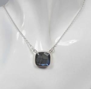 <b>Boho</b> Style Classical <b>Necklace</b> Jewelry for Women Silver Jewelry 925 Sterling Silver Labradorite Gemstone Handmade <b>Necklace</b> Gift - Product Image 3