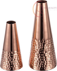 แจกันดอกไม้โลหะทำมือสุดหรู ดีไซน์เรียบหรูมีสไตล์ร่วมสมัย ปรับแต่งสีได้ - Product Image 5