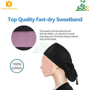 Bonnets de travail personnalisables JERSIZ, doublure en satin, coton respirant, bandeau unisexe, lien élastique à nouer à l'arrière, protection quotidienne, cyclisme, plage - Product Image 5