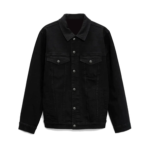 Veste de tailleur peignée de coupe régulière avec tissage en tricot et dispositif antistatique blazer pour hommes à double boutonnage design personnalisé - Product Image 5