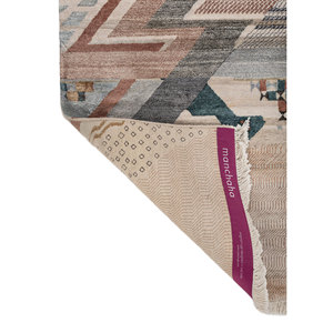 Tapis en soie noué à la main Freedom Manchaha Ivory LUV-8607 10 mm, rectangulaire, abstrait, pour salon, couloir, chambre - Product Image 5