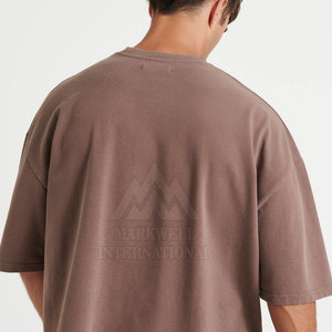 เสื้อยืดทรงบ็อกซี่ผ้าฝ้ายสำหรับผู้ชาย ราคาขายส่ง เสื้อยืดทรงบ็อกซี่แบบใหม่สำหรับขายออนไลน์ - Product Image 5