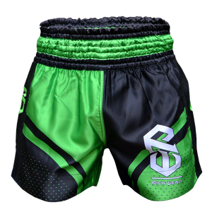 Shorts de Muay Thai unisexe 100% polyester, design personnalisé, confortables, mi-longs, sportifs, écologiques, respirants, anti-plis, OEM - Product Image 1
