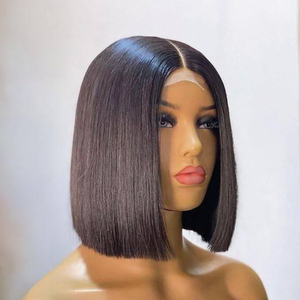 วิกผมบ๊อบสั้นแบบไม่ต้องใช้กาว สีแดงอมน้ำตาล <span class=keywords><strong>ผม</strong></span>เวอร์จินเวียดนาม แบบตรงธรรมชาติ  พร้อมเชือกผูกผมด้านหน้าแบบ HD Lace ขนาด 4x4 และ 13x4  แบบ Super Double Drawn ขายส่ง - Product Image 1