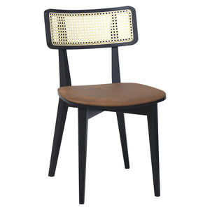 Chaise de loisirs simple confortable en bois massif avec coussins beiges pour la maison, le salon ou l'hôtel Design moderne - Product Image 1