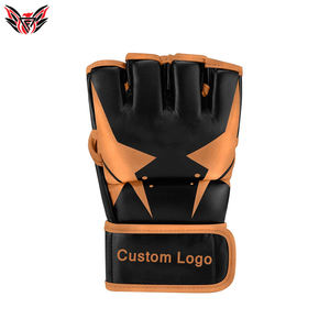 2022 profesional de alta calidad logotipo personalizado impresión peso ligero Material de cuero ropa de lucha guantes MMA - Product Image 2
