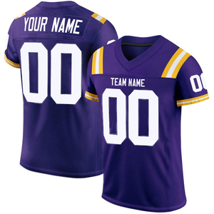 Maillot de football américain en polyester 100% avec motif carré en maille unique à manches courtes Design unique Vêtements de football américain - Product Image 5