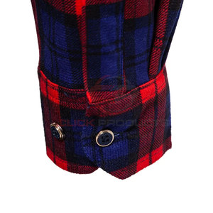 Último diseño Unisex manga larga logotipo personalizado cuadros hombres franela camisas algodón Spandex venta al por mayor hombres camisa Streetwear - Product Image 5