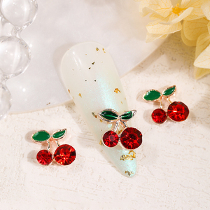 Vente en gros Mignon Accessoires pour Ongles Cerise Nail Art <span class=keywords><strong>Strass</strong></span> Femmes Décorations de Beauté Charme pour Ongles <span class=keywords><strong>Strass</strong></span> en Vrac - Product Image 5